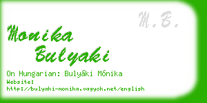 monika bulyaki business card