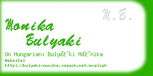 monika bulyaki business card
